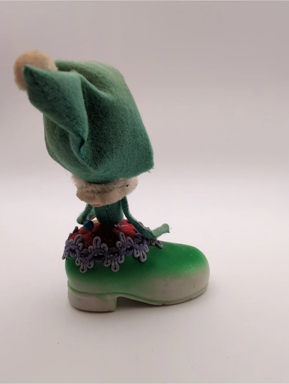 Vintage Pixie Elf Doll Tape Measure / Pincushion Japan 4